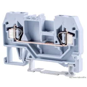   TRACON TSKC2,5 Fázisvezető ipari sorozatkapocs, rugós, sínre, szürke 800V 24A 0.08-2.5 mm2 2P