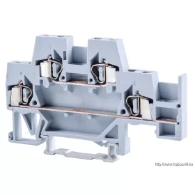   TRACON TSKC2,5E Emeletes ipari sorozatkapocs,rugós, sínre, szürke 500V 20A 0.08-2.5 mm2 4P