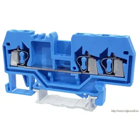   TRACON TSKC2,5/3-K Nullavezető ipari sorozatkapocs, rugós, sínre, kék 800V 24A 0.08-2.5 mm2 3P