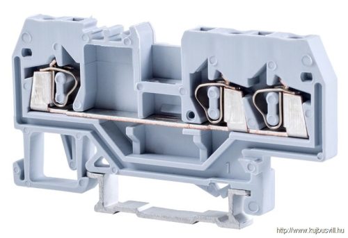 TSKC2,5/3 Fázisvezető ipari sorozatkapocs, rugós, sínre, szürke 800V 24A 0.08-2.5 mm2 3P