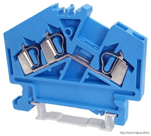 TSKC2,5/3D-K Nullavezető ipari sorozatkapocs, rugós, sínre, kék 800V 24A 0.08-2.5 mm2 3P