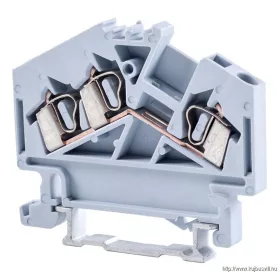   TRACON TSKC2,5/3D Fázisvezető ipari sorozatkapocs, rugós, sínre, szürke 800V 24A 0.08-2.5 mm2 3P