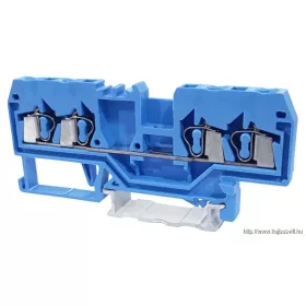   TRACON TSKC2,5/4-K Nullavezető ipari sorozatkapocs, rugós, sínre, kék 800V 20A 0.08-2.5 mm2 4P