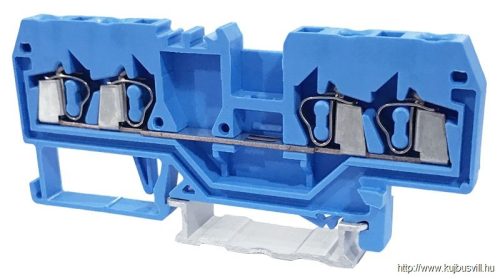 TSKC2,5/4-K Nullavezető ipari sorozatkapocs, rugós, sínre, kék 800V 20A 0.08-2.5 mm2 4P