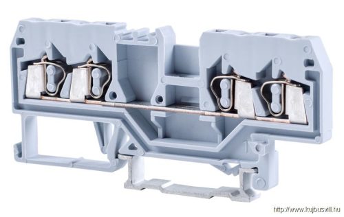 TSKC2,5/4 Fázisvezető ipari sorozatkapocs, rugós, sínre, szürke 800V 20A 0.08-2.5 mm2 4P