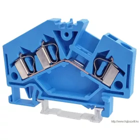   TRACON TSKC4/3D-K Nullavezető ipari sorozatkapocs, rugós, sínre, kék 800V 32A 0.08-4 mm2 3p