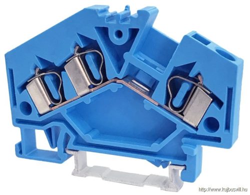 TSKC4/3D-K Nullavezető ipari sorozatkapocs, rugós, sínre, kék 800V 32A 0.08-4 mm2 3p