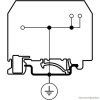 TSKC4/3JDD Védővezető ipari sorozatkapocs, rugós, sínre, zöld/sárga 800V 32A 0.08-4 mm2 3P