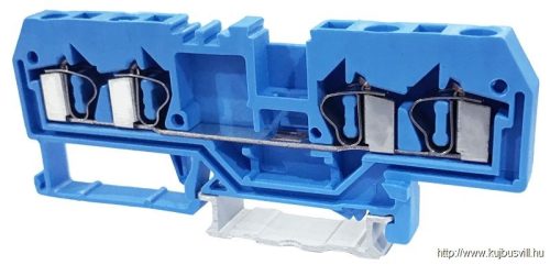TSKC4/4-K Nullavezető ipari sorozatkapocs, rugós, sínre, kék 800V 26A 0.08-4 mm2 4P