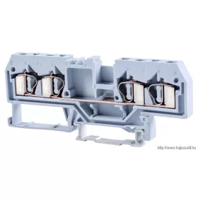   TRACON TSKC4/4 Fázisvezető ipari sorozatkapocs, rugós, sínre, szürke 800V 26A 0.08-4 mm2 4P