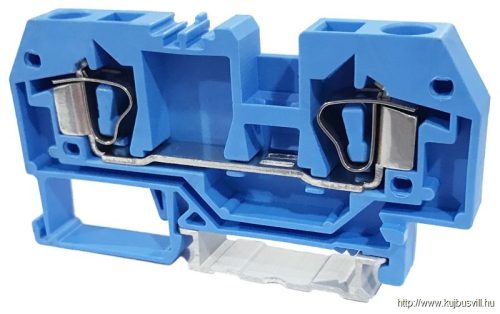 TSKC6-K Nullavezető ipari sorozatkapocs, rugós, sínre, kék 800V 41A 0.2-6 mm2 2P