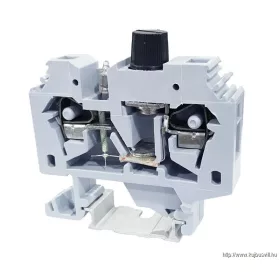   TRACON TSKC6B Biztosítékos ipari sorozatkapocs, rugós, sínre, szürke 220V 10A 0.2-6 mm2 2P