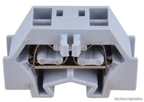 TSKD1,5D Mini rugós ipari sorozatkapocs, csavarral rögzíthető, szürke 400V 18A 0.08-1.5 mm2 2P