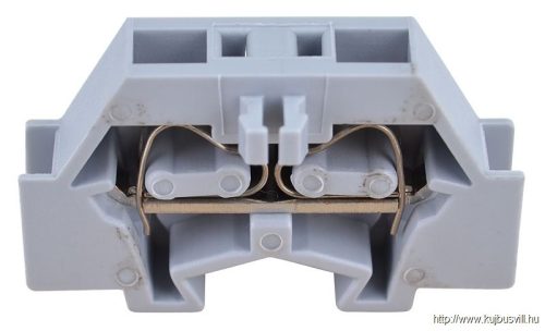 TSKD2,5 Mini rugós ipari sorozatkapocs, csavarral rögzíthető, szürke 500V 24A 0.08-2.5 mm2 2P