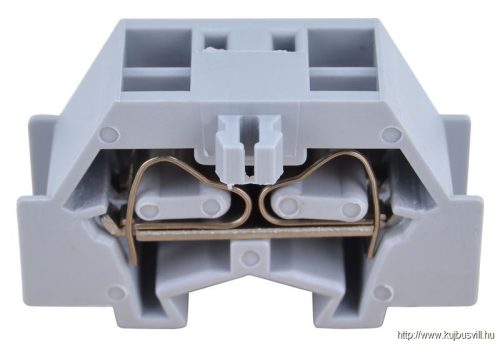 TSKD2,5D Mini rugós ipari sorozatkapocs, csavarral rögzíthető, szürke 500V 24A 0.08-2.5 mm2 2P