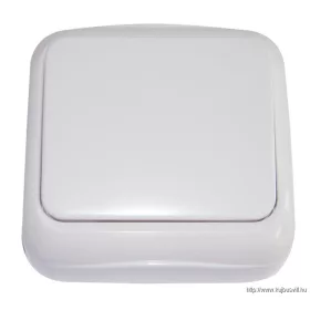   TRACON TTK-03 Falon kívüli kétpólusú kapcsoló (tapétakapcsoló) 10AX/250VAC, IP20 (102)