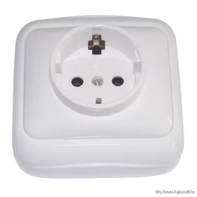   TRACON TTK-11 Falon kívüli csatlakozóaljzat (tapétakapcsoló) 16A/250VAC, IP20