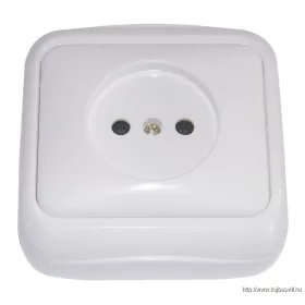   TRACON TTK-13 Falon kívüli csatl.aljzat, védőérintkező nélkül (tapétak.) 16A/250VAC, IP20