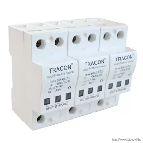   TRACON TTV-B340 Túlfeszültségvédő készülék, 2.-es típus 40kA, 3P