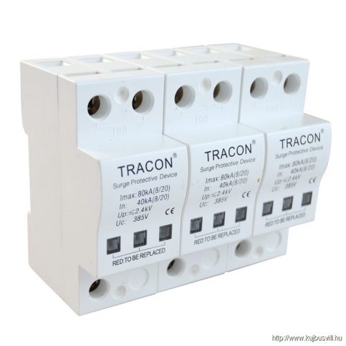 TTV-B340 Túlfeszültségvédő készülék, 2.-es típus 40kA, 3P