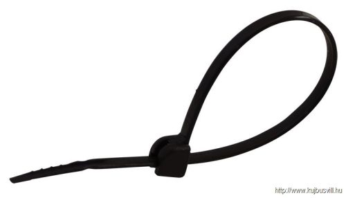 TU360 UV-álló fémnyelves kábelkötegelő, fekete 360×4,8mm, D=3,5-102mm, PA6.6