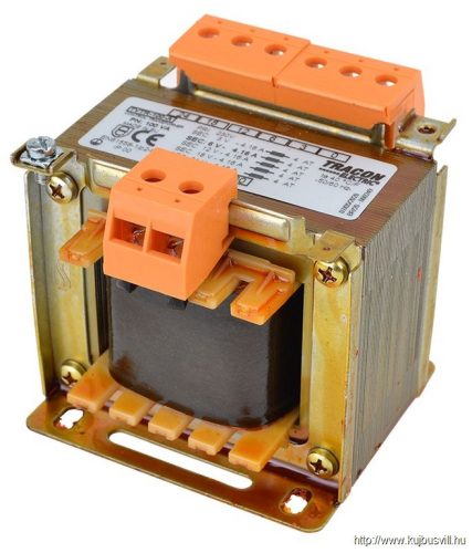 TVTR-100-A Normál, egyfázisú kistranszformátor 230V / 3-6-12-24V, max.100VA