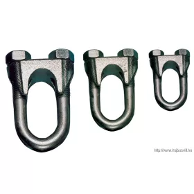   TRACON U05 Sodronyszorító bilincs, U profil, acél+temperált öntvény d=3,2-5mm, M5