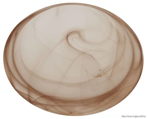 TRACON UFO-1-B Üveg mennyezeti UFO lámpatest, bézs 230V, 50Hz, E27, max.1×60W, D=300 mm