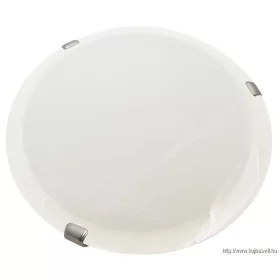   TRACON UFO-1-F Üveg mennyezeti UFO lámpatest, fehér 230V, 50Hz, E27, max.1×60W, D=300 mm
