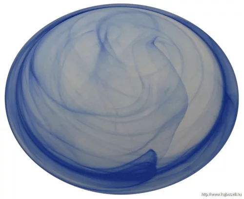 TRACON UFO-1-K Üveg mennyezeti UFO lámpatest, kék 230V, 50Hz, E27, max.1×60W, D=300 mm