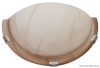 UFO-F-B Üveg oldalfali fél UFO lámpatest, bézs 230V, 50Hz, E27, max.1×60W, D=300 mm