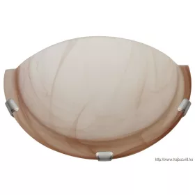   TRACON UFO-F-B Üveg oldalfali fél UFO lámpatest, bézs 230V, 50Hz, E27, max.1×60W, D=300 mm