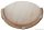 UFO-F-B Üveg oldalfali fél UFO lámpatest, bézs 230V, 50Hz, E27, max.1×60W, D=300 mm