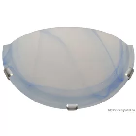   TRACON UFO-F-K Üveg oldalfali fél UFO lámpatest, kék 230V, 50Hz, E27, max.1×60W, D=300 mm