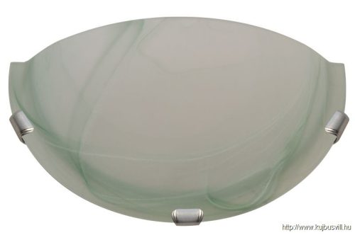 UFO-F-Z Üveg oldalfali fél UFO lámpatest, zöld 230V, 50Hz, E27, max.1×60W, D=300 mm