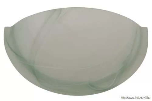 TRACON UFO-F-Z Üveg oldalfali fél UFO lámpatest, zöld 230V, 50Hz, E27, max.1×60W, D=300 mm