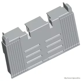   TRACON UGS-KETO-003R95T3934 Érintésvédelmi burkolat, 3P 00, 3P, h1=39 mm / 34 mm, R95T