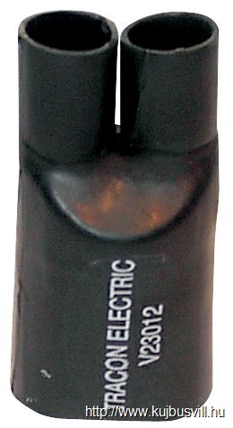 V23012 Végelzáró, 2-erű kábelhez, gyantás 2×4-2×35mm2, (2×15/4mm+1×33/9,5mm)
