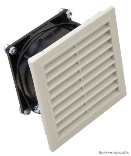 TRACON V35 Szellőztető ventilátor szűrőbetéttel 105×105mm, 35m3/h, 230V 50-60Hz, IP54