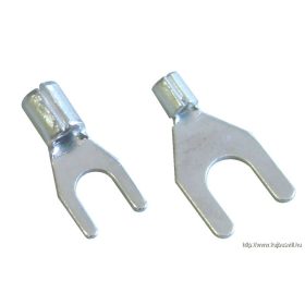   TRACON V4-3 Szigeteletlen villás saru, ónozott elektrolitréz 4mm2, M3, (d1=3,5mm, d2=3,7mm)