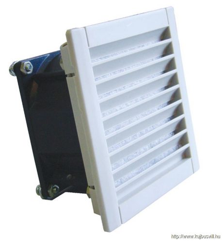 V43 Szellőztető ventilátor szűrőbetéttel 150×150mm, 43/55 m3/h, 230V 50/60Hz, IP54