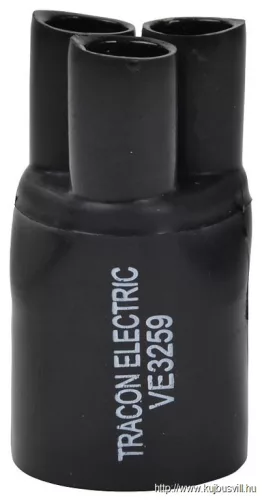 TRACON VE3259 Végelzáró, 3-erű kábelhez, gyantás 3×2,5-3×10mm2, (3×9/3mm+1×25/9mm)
