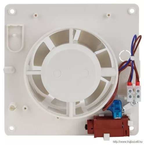 TRACON VFM100-B Fürdőszoba vent. hőelemmel műk. frontzsaluval, golyóscsapágy 230 VAC, 15W, 80 m3/h, 33 dB,100 mm