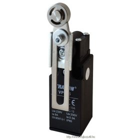   TRACON VP145 Helyzetkapcsoló, lengőkar-görgő 1xNO+1xNC, 6A/230V AC-15, 0,3A/250V DC-13, 30-60mm, IP65