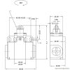 VT102 Helyzetkapcsoló, görgős 1xNO+1xNC, 6A/230V AC-15, 0,3A/250V DC-13, IP65