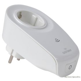   TRACON WANKUOOSW6301 Csatlakozó aljzat adapter wifis kapcsolóval 230 V, 50 Hz, 16 A, MAX. 3500 W, Wi-Fi: 2.4 GHz