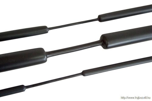 ZSVR48 Zsugorcső, vékonyfalú, 3:1 zsugorodás, gyantás, fekete 4,8/1,6mm, POLIOLEFIN