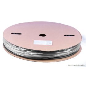   TRACON ZSVR60-D Zsugorcső, vékonyfalú, 3:1zsugorodás, gyantás, fekete, dobon 6/2mm, POLIOLEFIN