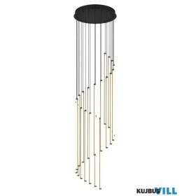   TRIO 330632032 BAXTER függeszték incl.1x68W LED/8160lm/2300+3000+4000K ↕300cm Ø37cm matt fekete